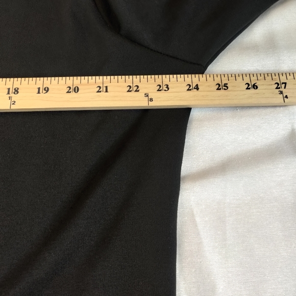 Dots๐ Plus Size Womens Peplum Top Black 3X - Picture 5 of 6